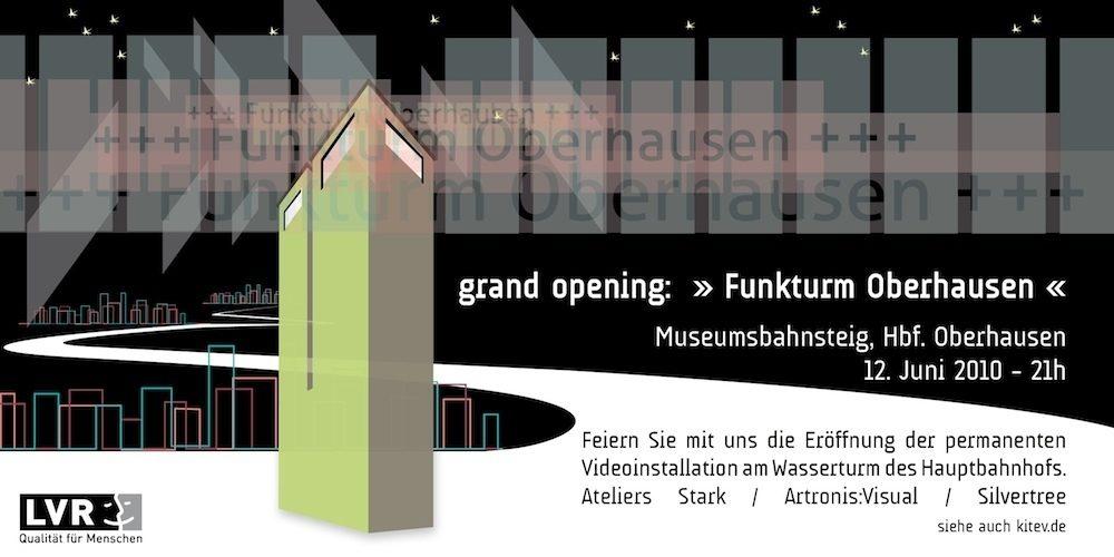 Er&ouml;ffnungsflyer Funkturm Oberhausen 2010