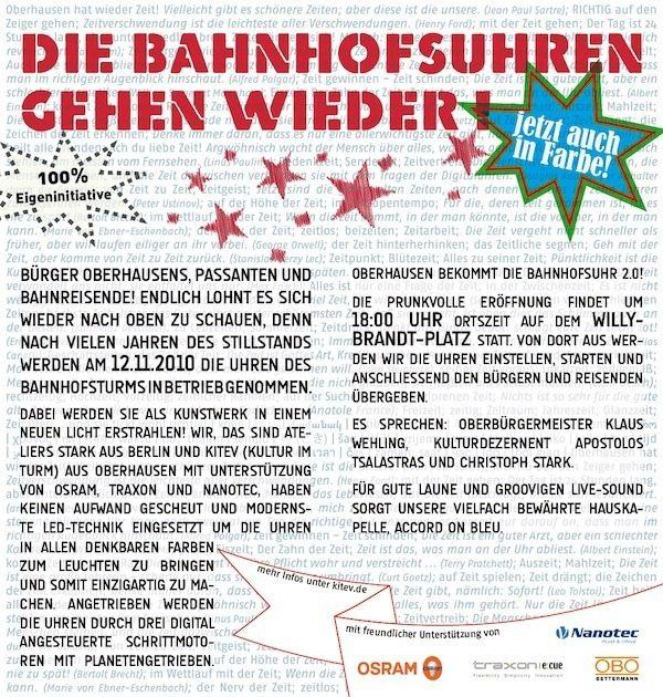 Bahnhofsuhrenvernissage