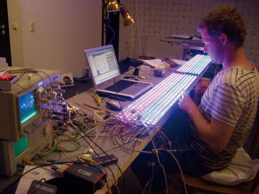 Produktion der LED-Schienen