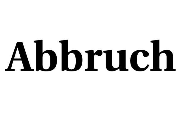 Abbruch